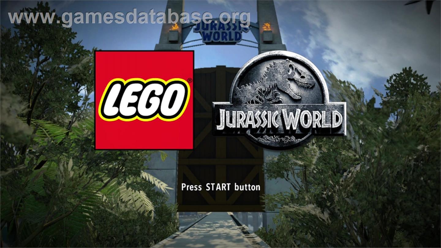 Lego Jurassic World - Microsoft Xbox 360 - Artwork - Title Screen